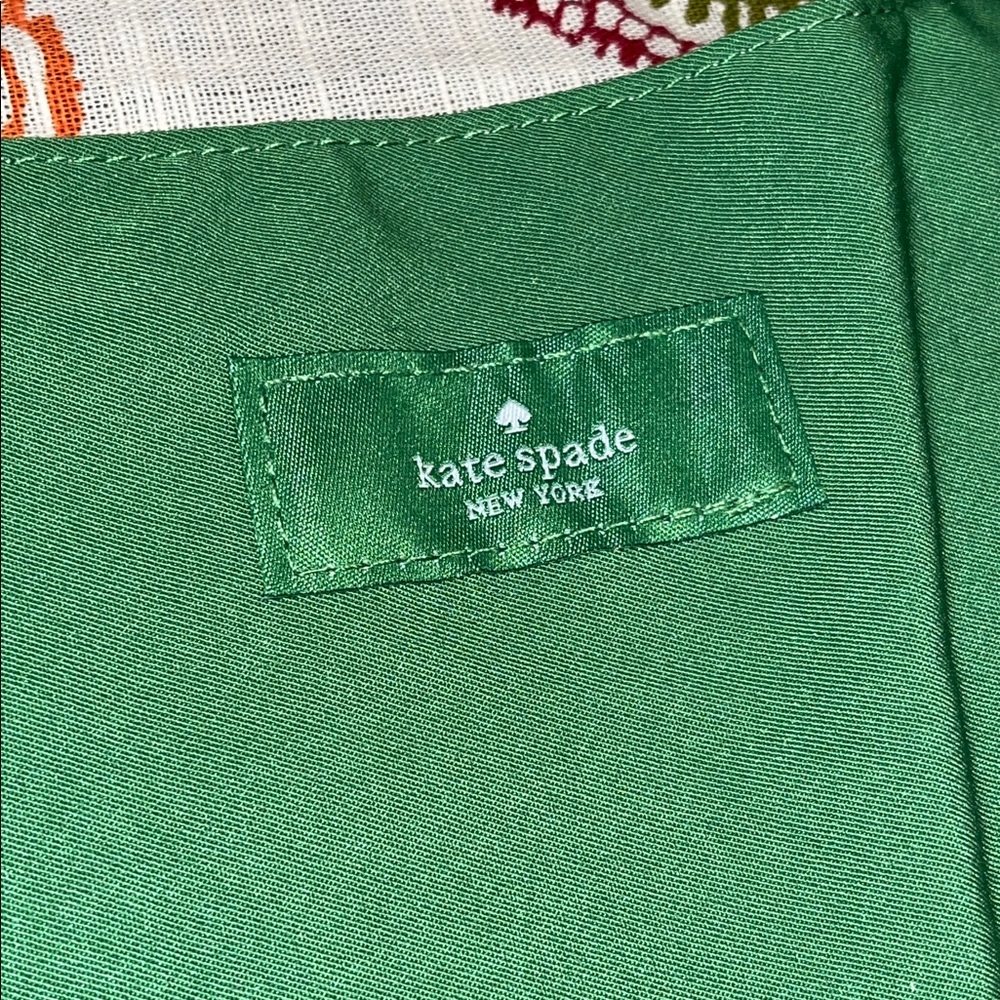 kate spade NIP! Reversible - Black & White Polka Dot /Green Tote Bag - Picture 10 of 12
